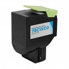 Compatible Lexmark 78C1XC0 Cyan Extra High  Yield  Toner Cartridge